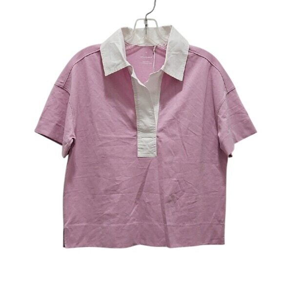 Everlane Organic Cotton Collared Polo Shirt Size XS New Women's Office Preppy - Picture 2 of 6